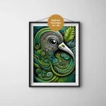 Kiwi Bird Art Gas Digital Art gallery