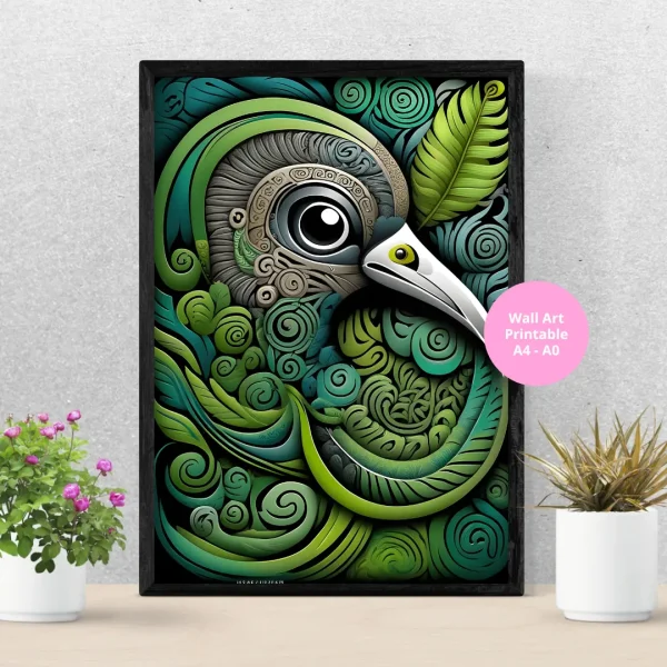 Kiwi Bird Art Gas Digital Art gallery