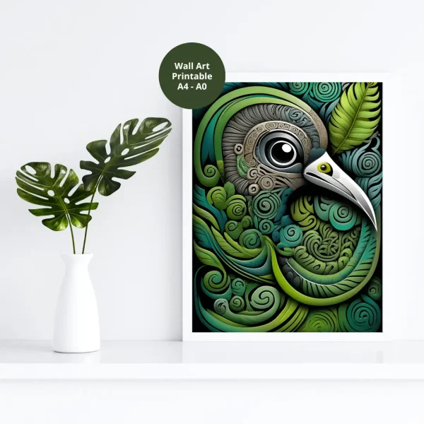 Kiwi Bird Art Gas Digital Art gallery