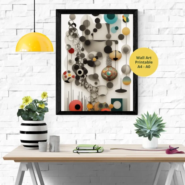 Harmony in Abstract Forms Art GAs