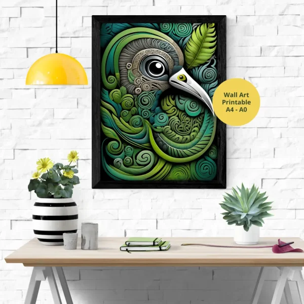 Kiwi Bird Art Gas Digital Art gallery