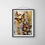 ArtGas141 Butterflies and Flowers on Gold 4