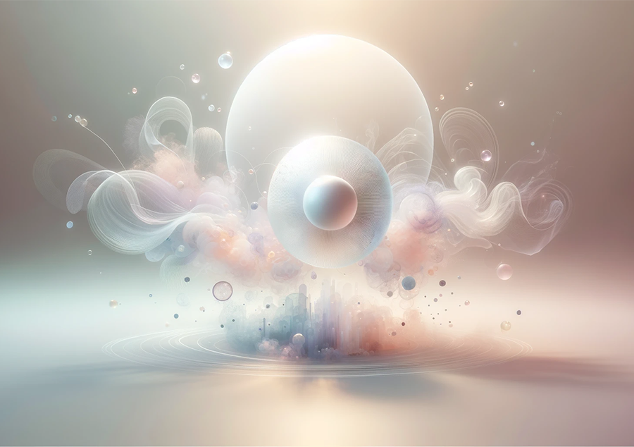 10 Inspiring Abstract Art Styles For 2024 Art Gas   Abstract Art Piece In The Style Of Ethereal Minimalism Featuring A Simple Object At Its Center Surrounded By Ethereal Elemen.webp