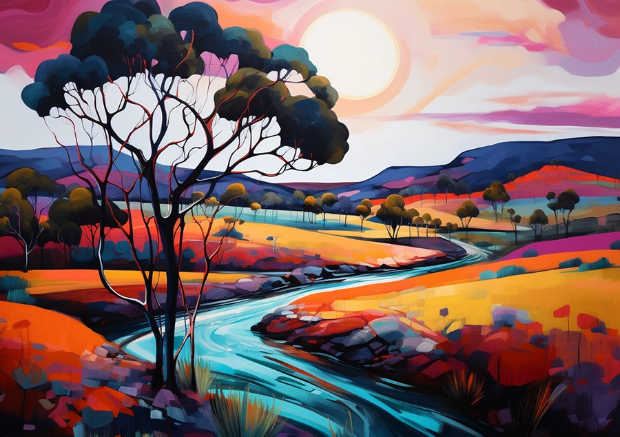 Modern Abstract Australian Landscape Art