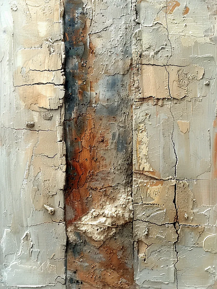 Abstract textured plaster