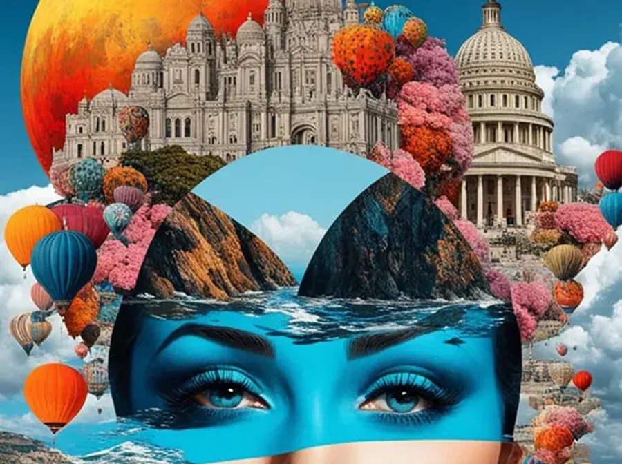 surreal collage